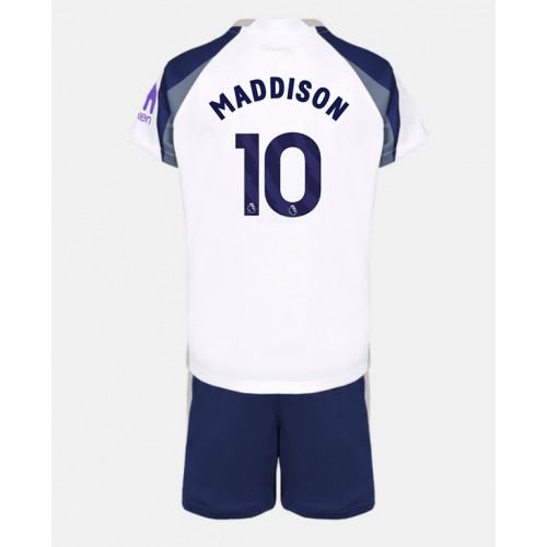 Tottenham Hotspur James Maddison #10 Primera Equipación Niños 2025-26 Manga Corta (+ Pantalones cortos)